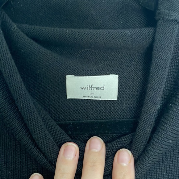 Aritzia Wilfred Black Knit Maxi Dress | M - Picture 3 of 8